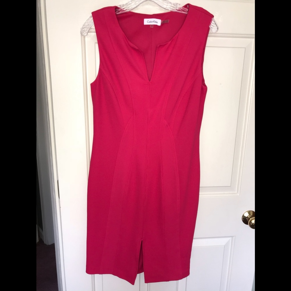 NWOT, Calvin Klein Pink Sheath Dress